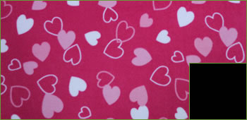 KocoKookie Dog Coat - Pink Hearts - Black Lining