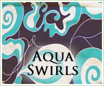 KocoKookie Funky Bandanas - Aqua Swirls