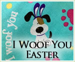 Kocokookie Bandana - I Woof You Easter