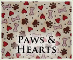 KocoKookie Funky Bandanas - Paws And Hearts