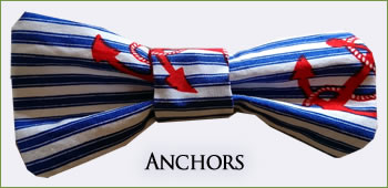 KocoKookie Bow Tie - Anchors