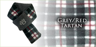 KocoKookie Dog Scarf - Grey And Red Tartan