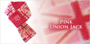 Kocokookie Dog Scarf - Union Jack Pink